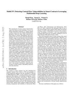 MultiCFV: Detecting Control Flow Vulnerabilities in Smart Contracts Leveraging Multimodal Deep Learning