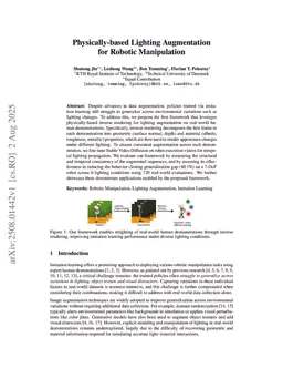 Physically-based Lighting Generation for Robotic Manipulation