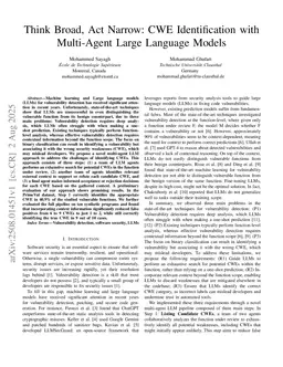 Think Broad, Act Narrow: CWE Identification with Multi-Agent Large Language Models