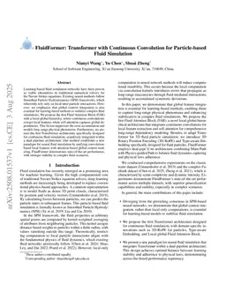 FluidFormer: Transformer with Continuous Convolution for Particle-based Fluid Simulation