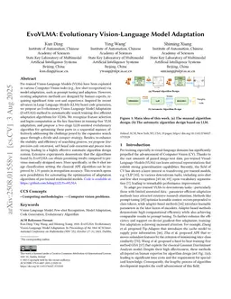 EvoVLMA: Evolutionary Vision-Language Model Adaptation