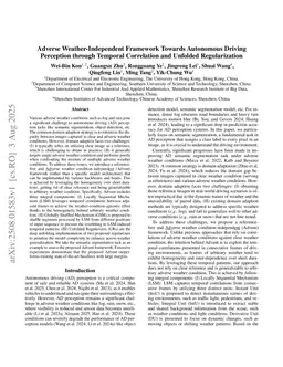 Adverse Weather-Independent Framework Towards Autonomous Driving Perception through Temporal Correlation and Unfolded Regularization