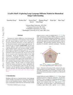 LLaDA-MedV: Exploring Large Language Diffusion Models for Biomedical Image Understanding