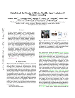 DAG: Unleash the Potential of Diffusion Model for Open-Vocabulary 3D Affordance Grounding