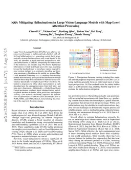 MAP: Mitigating Hallucinations in Large Vision-Language Models with Map-Level Attention Processing