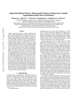 Shape Distribution Matters: Shape-specific Mixture-of-Experts for Amodal Segmentation under Diverse Occlusions