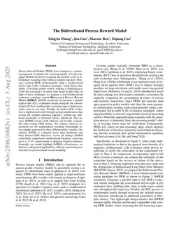 The Bidirectional Process Reward Model