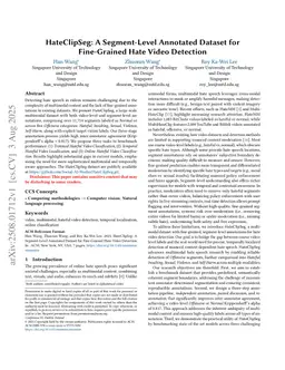 HateClipSeg: A Segment-Level Annotated Dataset for Fine-Grained Hate Video Detection