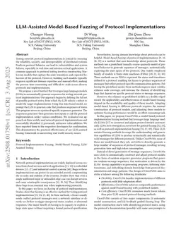 LLM-Assisted Model-Based Fuzzing of Protocol Implementations