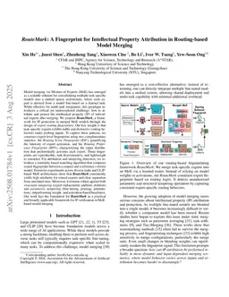 RouteMark: A Fingerprint for Intellectual Property Attribution in Routing-based Model Merging