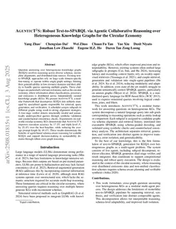 AGENTICT$^2$S:Robust Text-to-SPARQL via Agentic Collaborative Reasoning over Heterogeneous Knowledge Graphs for the Circular Economy