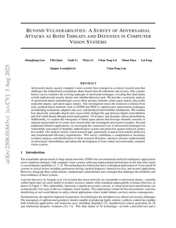 Beyond Vulnerabilities: A Survey of Adversarial Attacks as Both Threats and Defenses in Computer Vision Systems