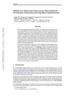SitEmb-v1.5: Improved Context-Aware Dense Retrieval for Semantic Association and Long Story Comprehension
