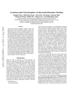 Localizing Audio-Visual Deepfakes via Hierarchical Boundary Modeling