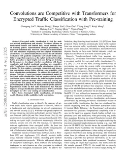 Convolutions are Competitive with Transformers for Encrypted Traffic Classification with Pre-training