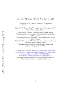 Fast and Memory-efficient Non-line-of-sight Imaging with Quasi-Fresnel Transform