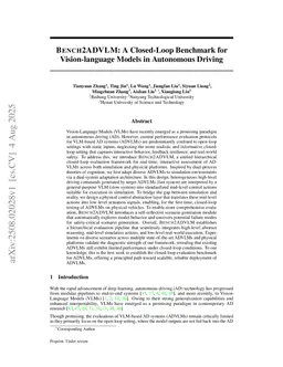 Bench2ADVLM: A Closed-Loop Benchmark for Vision-language Models in Autonomous Driving