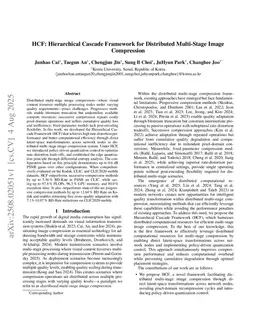 HCF: Hierarchical Cascade Framework for Distributed Multi-Stage Image Compression