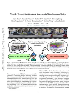 VLM4D: Towards Spatiotemporal Awareness in Vision Language Models