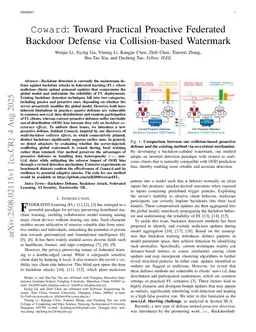 Coward: Collision-based Watermark for Proactive Federated Backdoor Detection