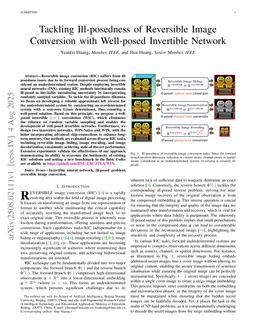 Tackling Ill-posedness of Reversible Image Conversion with Well-posed Invertible Network