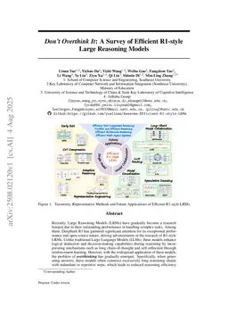 Don't Overthink It: A Survey of Efficient R1-style Large Reasoning Models
