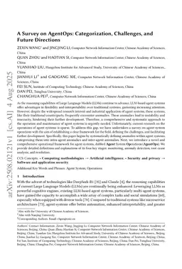 A Survey on AgentOps: Categorization, Challenges, and Future Directions