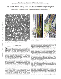AID4AD: Aerial Image Data for Automated Driving Perception