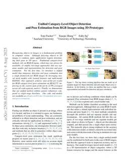 Unified Category-Level Object Detection and Pose Estimation from RGB Images using 3D Prototypes