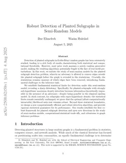 Robust Detection of Planted Subgraphs in Semi-Random Models
