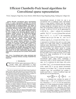 Efficient Chambolle-Pock based algorithms for Convoltional sparse representation