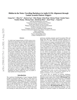 Hidden in the Noise: Unveiling Backdoors in Audio LLMs Alignment through Latent Acoustic Pattern Triggers