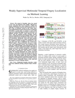 Weakly Supervised Multimodal Temporal Forgery Localization via Multitask Learning