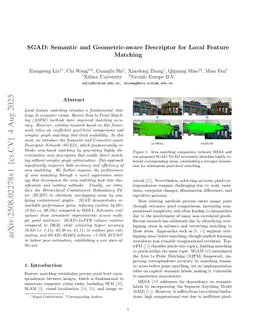 SGAD: Semantic and Geometric-aware Descriptor for Local Feature Matching