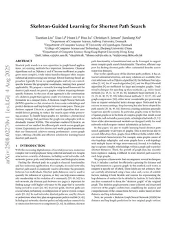 Skeleton-Guided Learning for Shortest Path Search