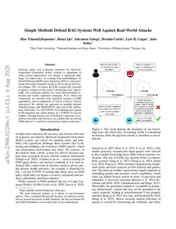 Simple Methods Defend RAG Systems Well Against Real-World Attacks