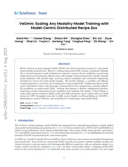 VeOmni: Scaling Any Modality Model Training with Model-Centric Distributed Recipe Zoo