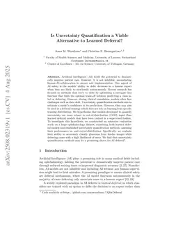 Is Uncertainty Quantification a Viable Alternative to Learned Deferral?