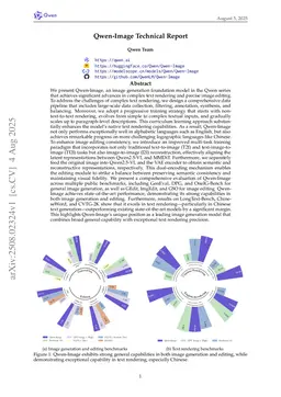 Qwen-Image Technical Report