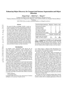 Enhancing Object Discovery for Unsupervised Instance Segmentation and Object Detection