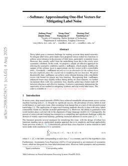 $ε$-Softmax: Approximating One-Hot Vectors for Mitigating Label Noise
