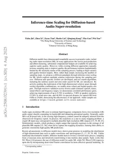 Inference-time Scaling for Diffusion-based Audio Super-resolution