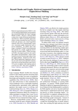 Beyond Chunks and Graphs: Retrieval-Augmented Generation through Triplet-Driven Thinking