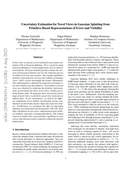 PRIMU: Uncertainty Estimation for Novel Views in Gaussian Splatting from Primitive-Based Representations of Error and Coverage