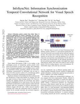 InfoSyncNet: Information Synchronization Temporal Convolutional Network for Visual Speech Recognition