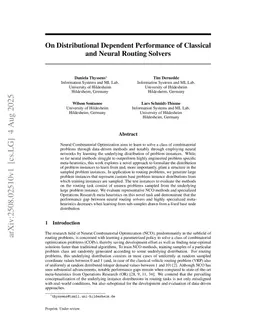 On Distributional Dependent Performance of Classical and Neural Routing Solvers