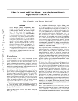 I Have No Mouth, and I Must Rhyme: Uncovering Internal Phonetic Representations in LLaMA 3.2