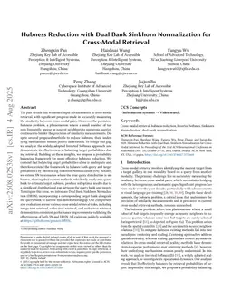 Hubness Reduction with Dual Bank Sinkhorn Normalization for Cross-Modal Retrieval