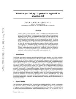 What are you sinking? A geometric approach on attention sink