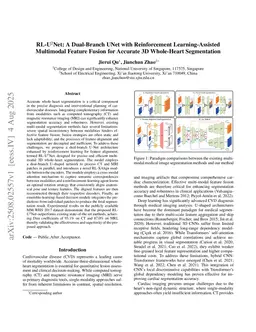 RL-U$^2$Net: A Dual-Branch UNet with Reinforcement Learning-Assisted Multimodal Feature Fusion for Accurate 3D Whole-Heart Segmentation